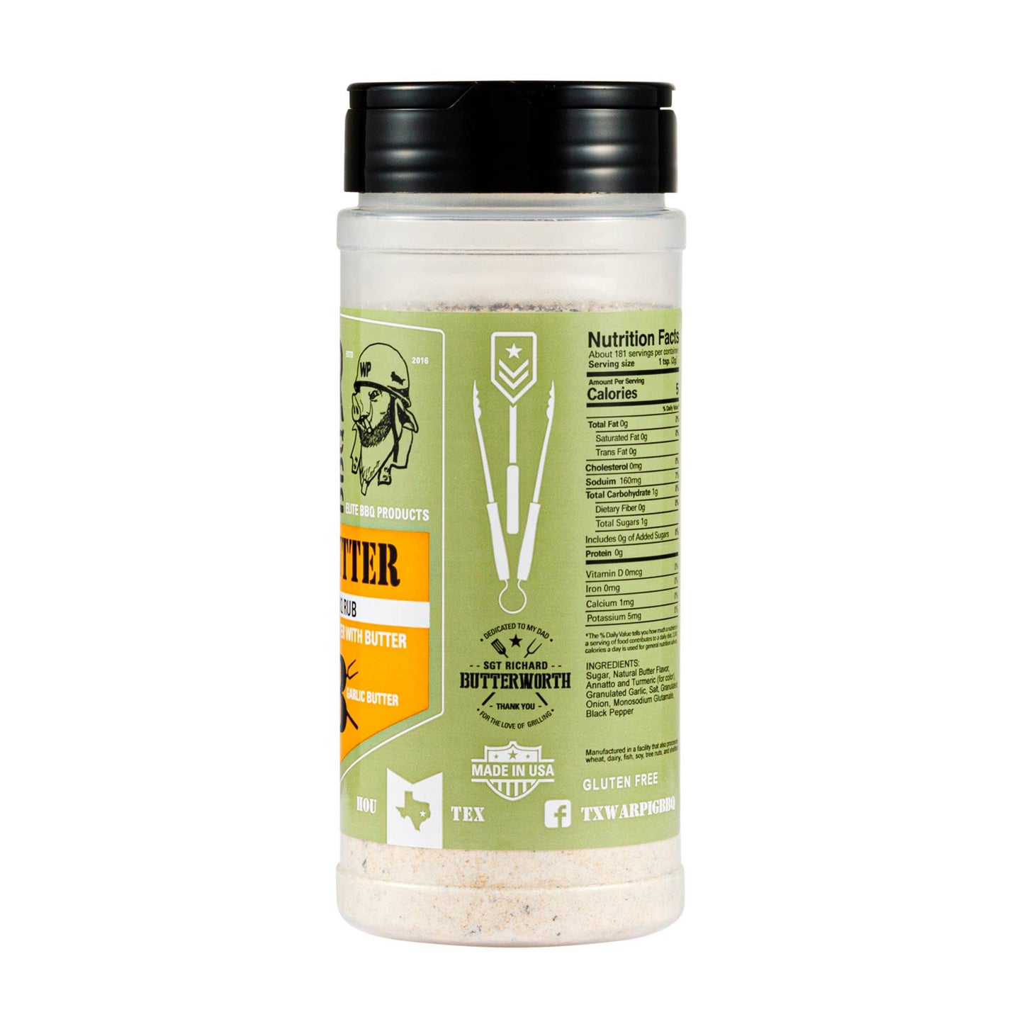 War Pig Sgt. Butter Elite BBQ Rub WarPig BBQ Elite BBQ Products