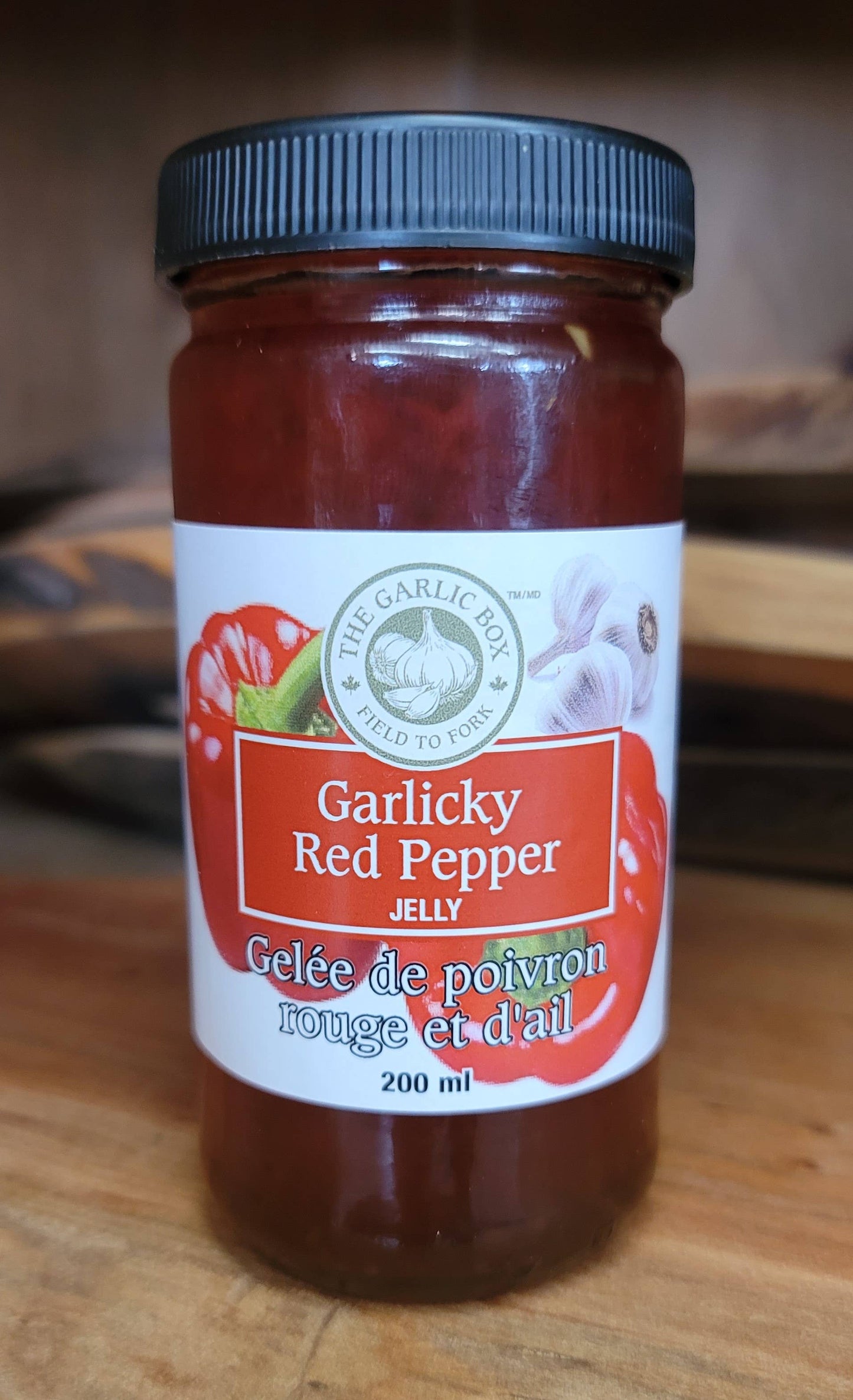 Garlicky Red Pepper Jelly