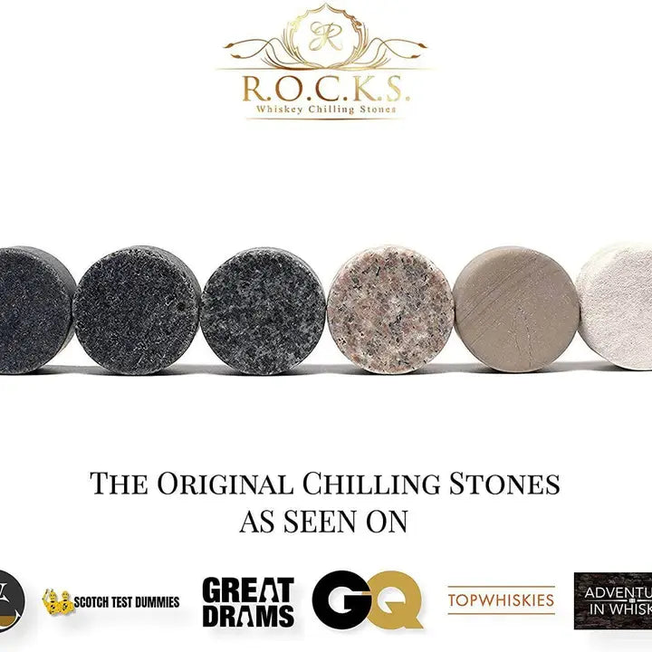 The Gentlemans Set Cigar and Whiskey Stones Rocks Whisky chilling Stones