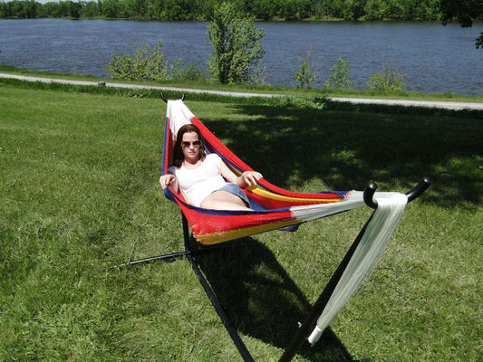 Double Mayan Hammock with Universal Stand Hammock Universe Canada