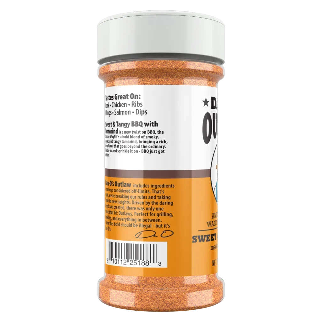 Dan‑O’s Outlaw Sweet & Tangy BBQ Seasoning Made With Tamarind