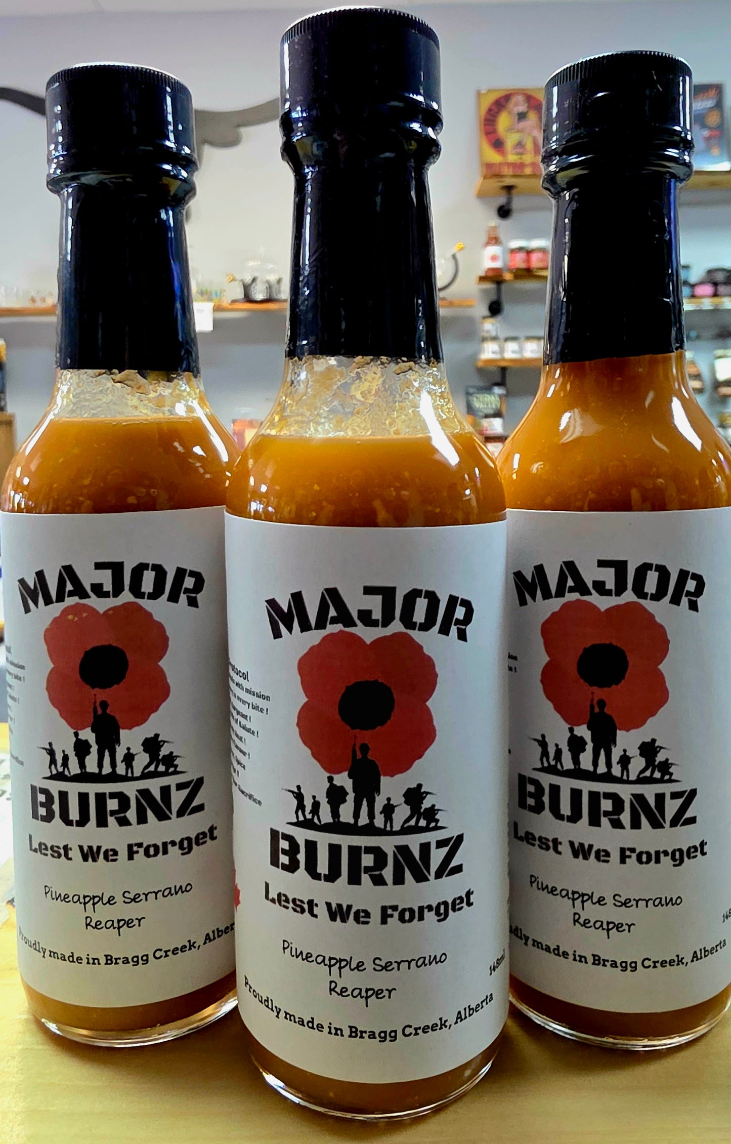 Major Burnz Veterans Hot Sauce