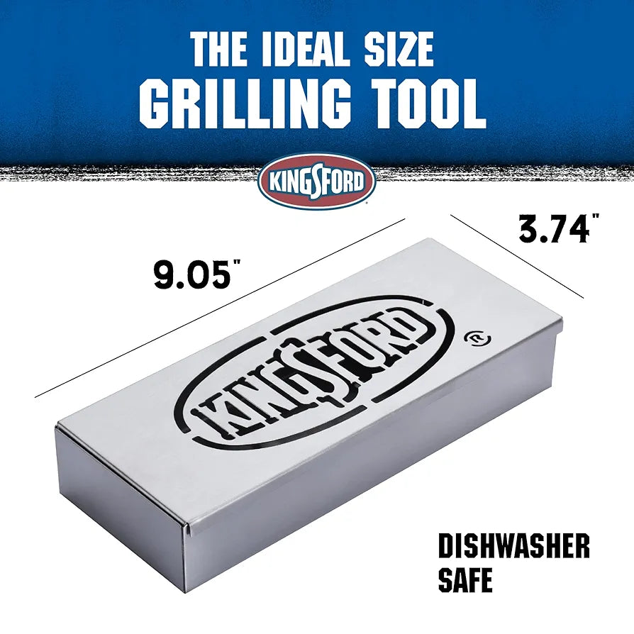 Kingsford Stainless Steel Smoker Box for Grill SlobsRus BBQ