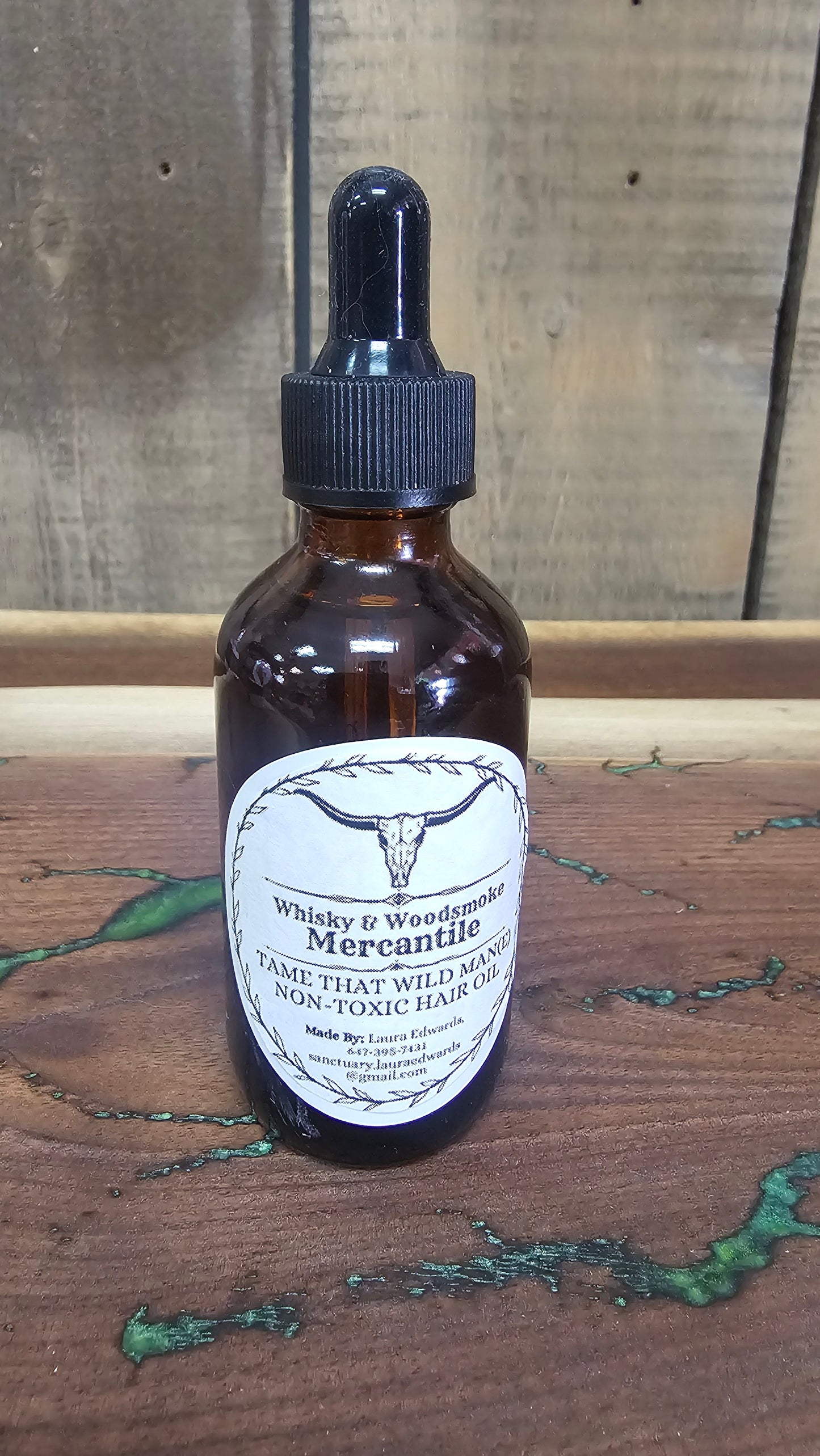 Tame That Wild Mane Hair Oil Whisky and Woodsmoke