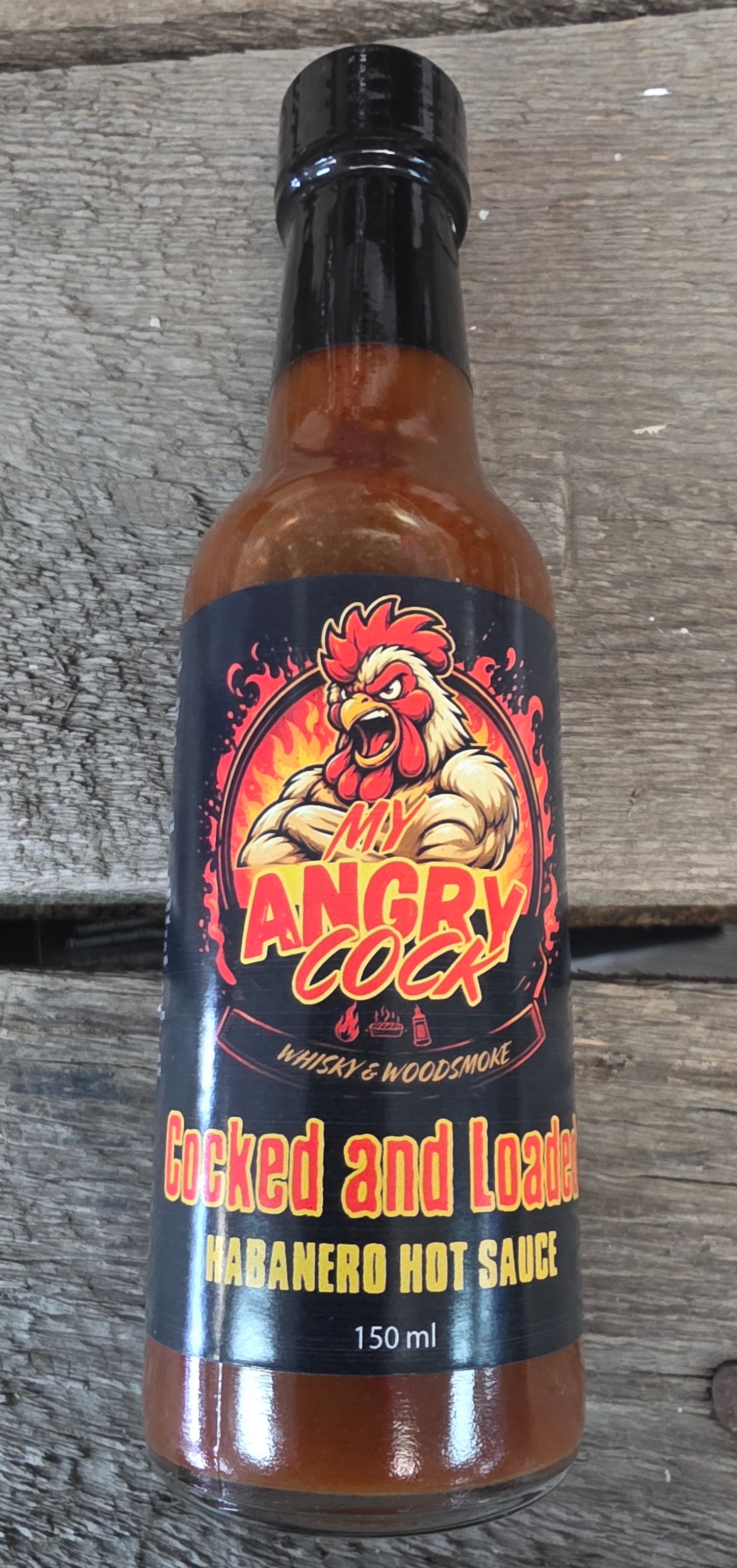 My Angry Cock Cocked And Loaded Habanero Hot Sauce