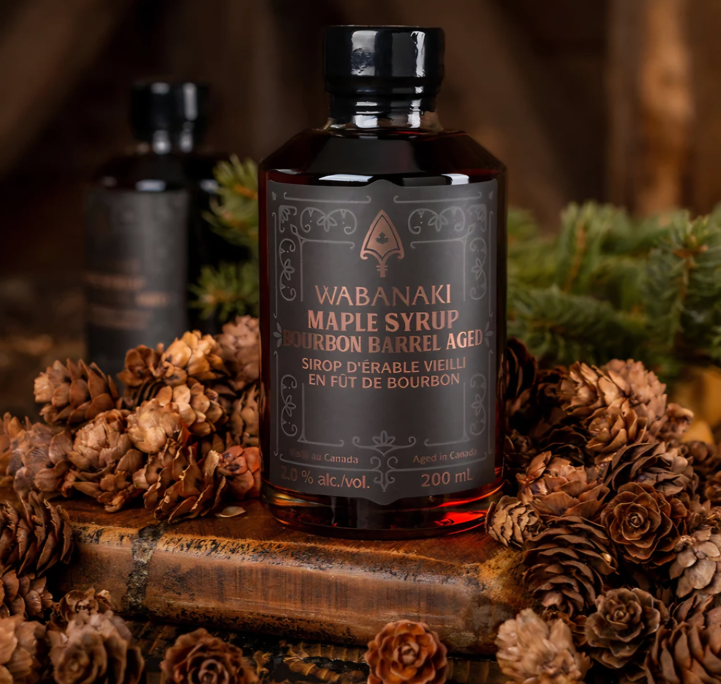Wabanaki Barrel Aged Bourbon Maple Syrup 200ml