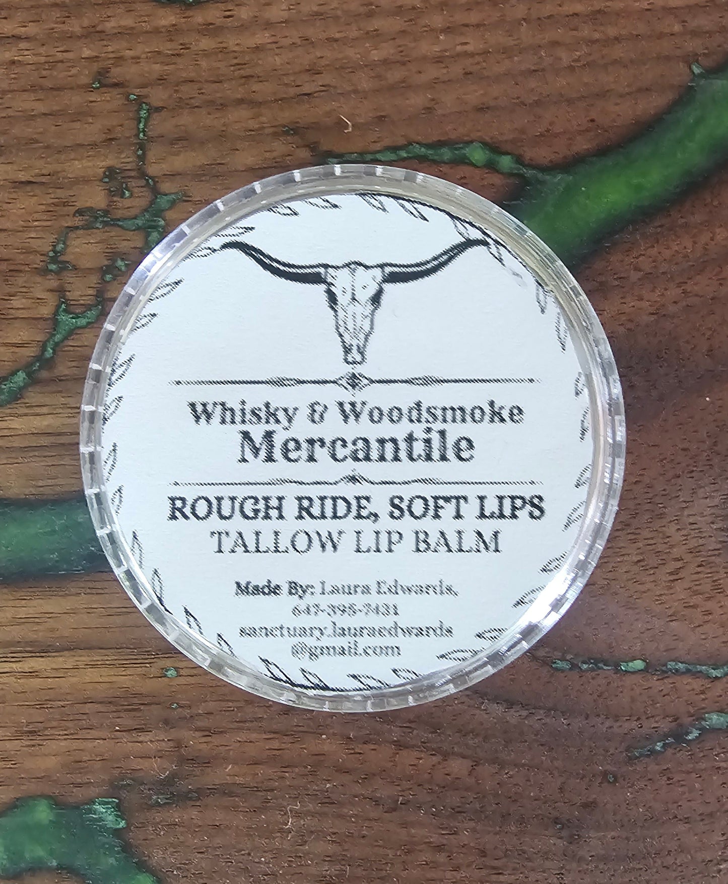 Rough Ride, Soft Lips Lip Balm Whisky & Woodsmoke