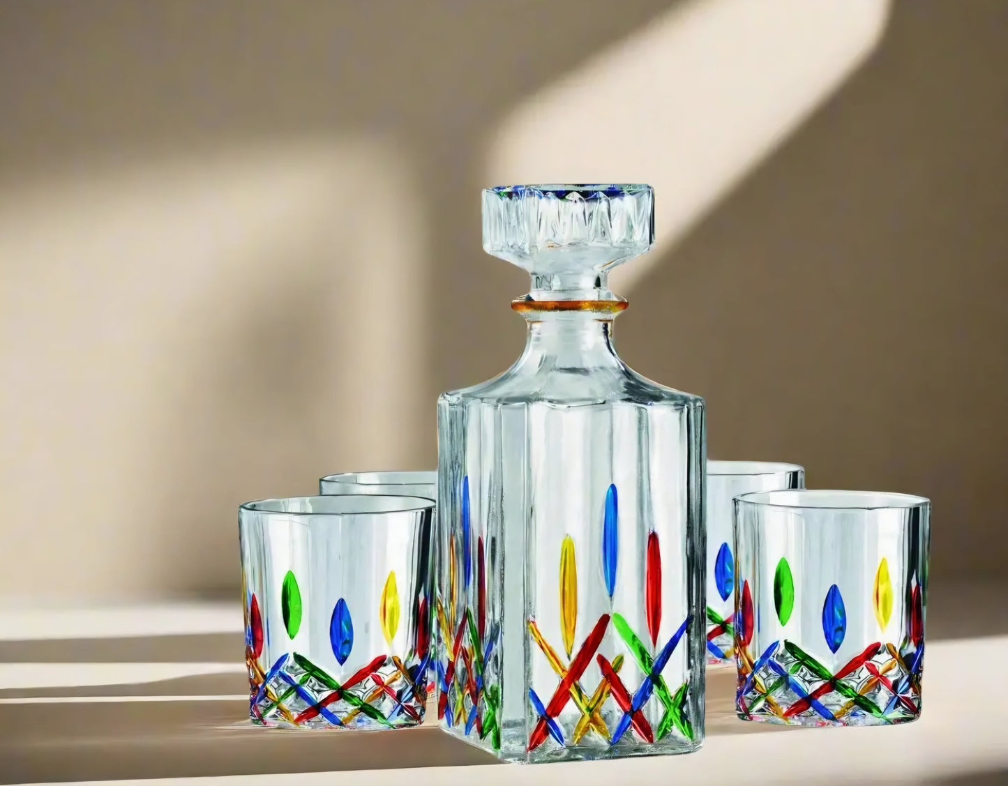 Dublin 5 pc Wine Decanter Set Godinger