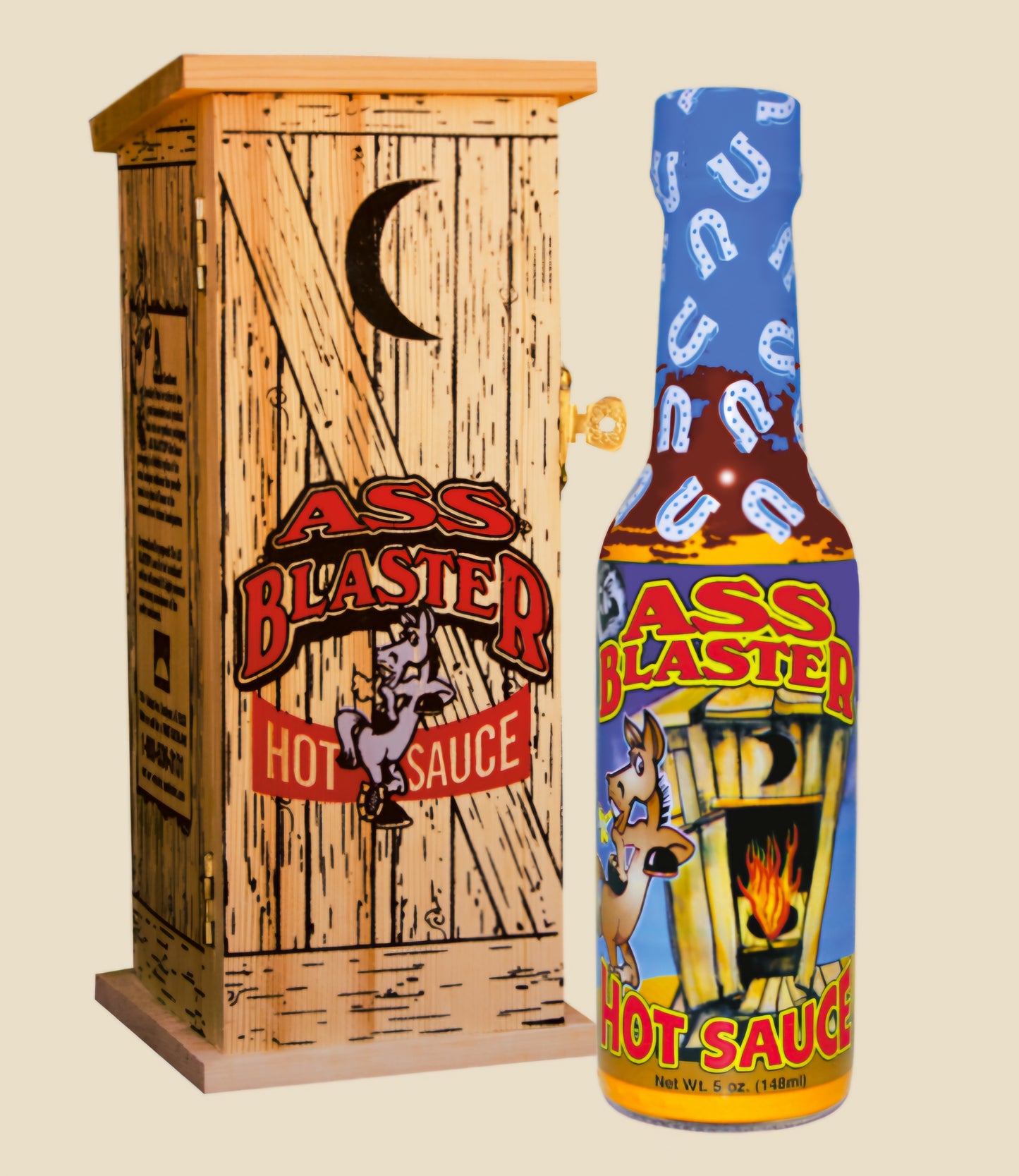Ass Blaster Hot Sauce With Outhouse