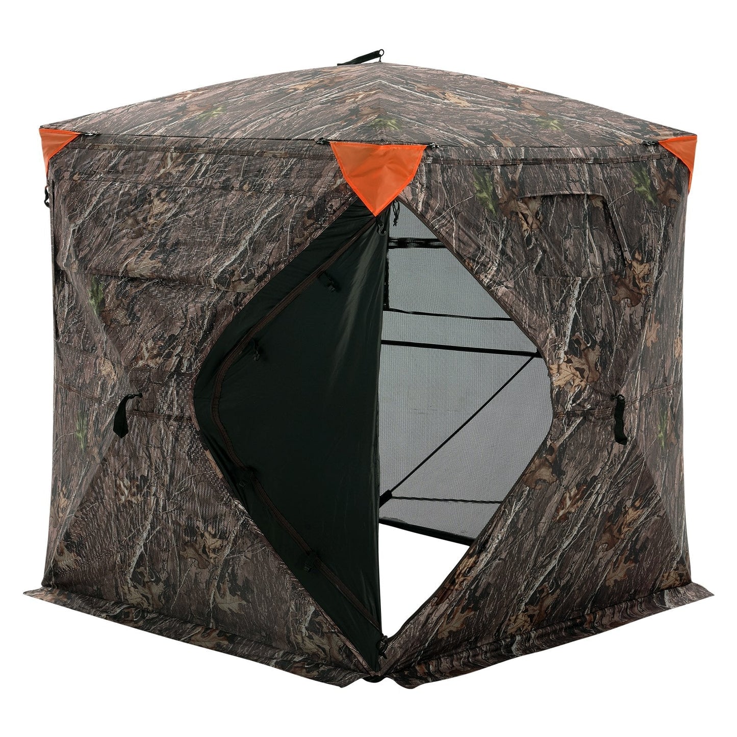 VEVOR Hunting Blind 270° See Through Ground Blind One-Way Mesh for 2-3 Person totalfindz