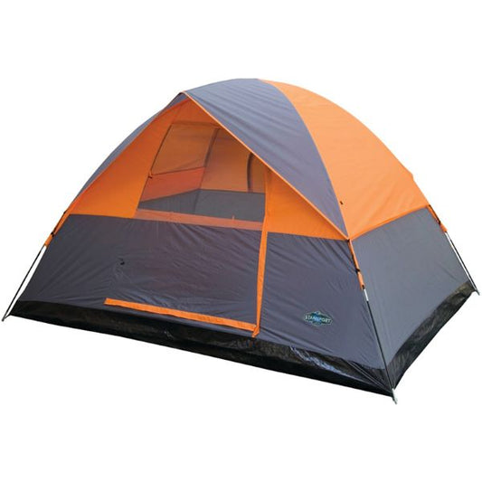 Stansport Tents - 3 Season Tent - 8 X 10 X 6 Ft - Orange W/Gray Trim