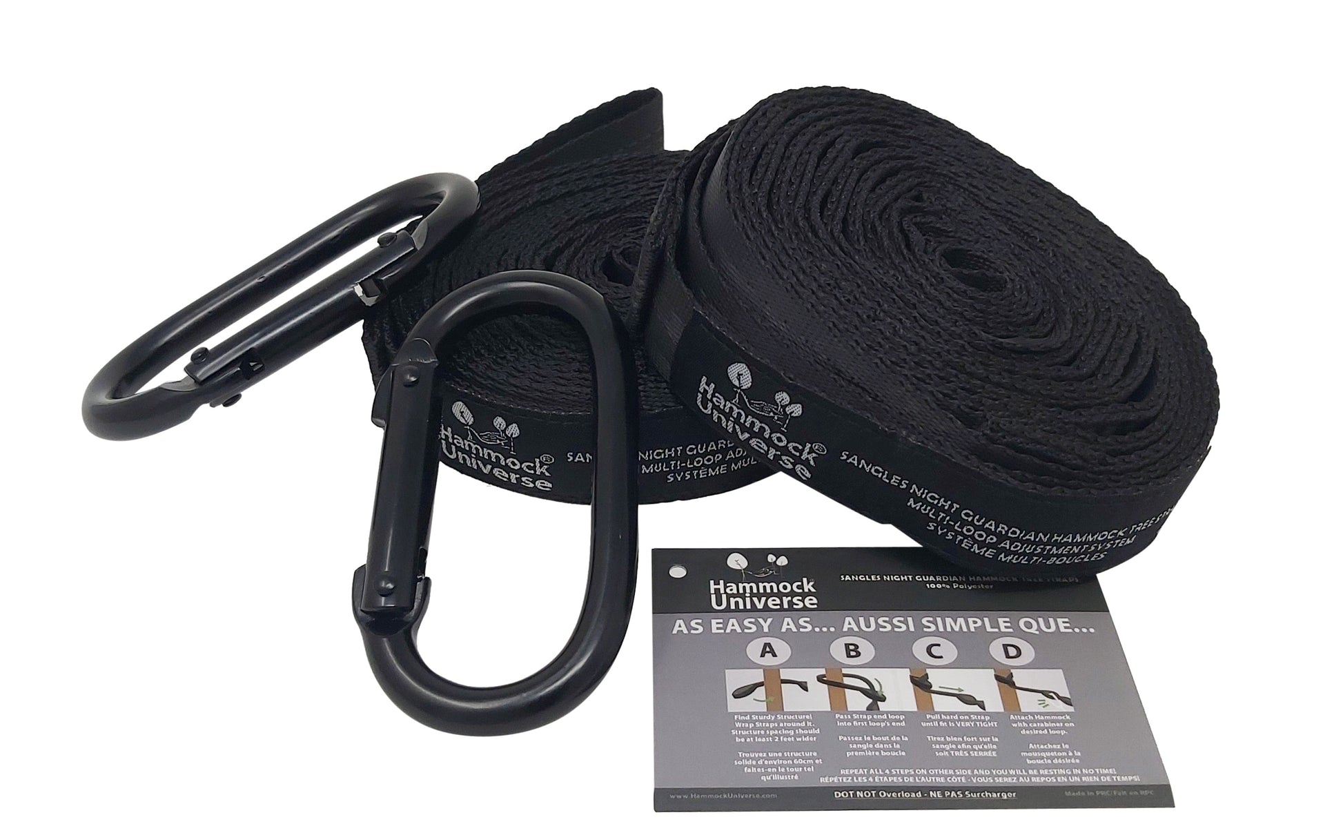 Hammock Tree Straps - 21 Multi-Loop Adjustment System Hammock Universe Canada