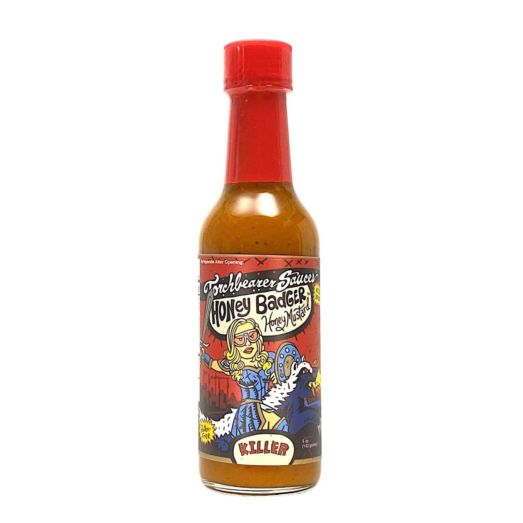 Torchbearer Honey Badger (Hot Ones) | 5oz Bottle | Mustardy | Heat 8/10 TorchBearer Sauces