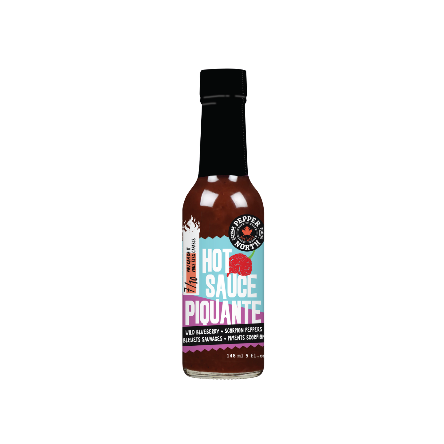 Pepper North Wild Blueberry + Scorpion Peppers Hot Sauce