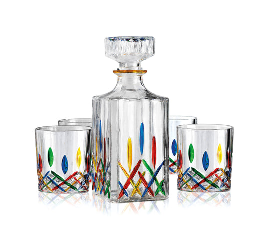 Venice Five Piece Decanter Set