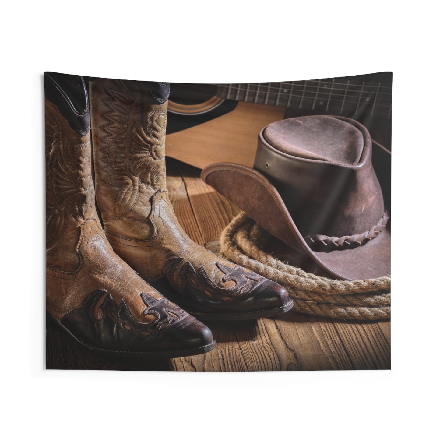 Cowboy Boot Indoor Wall Tapestries