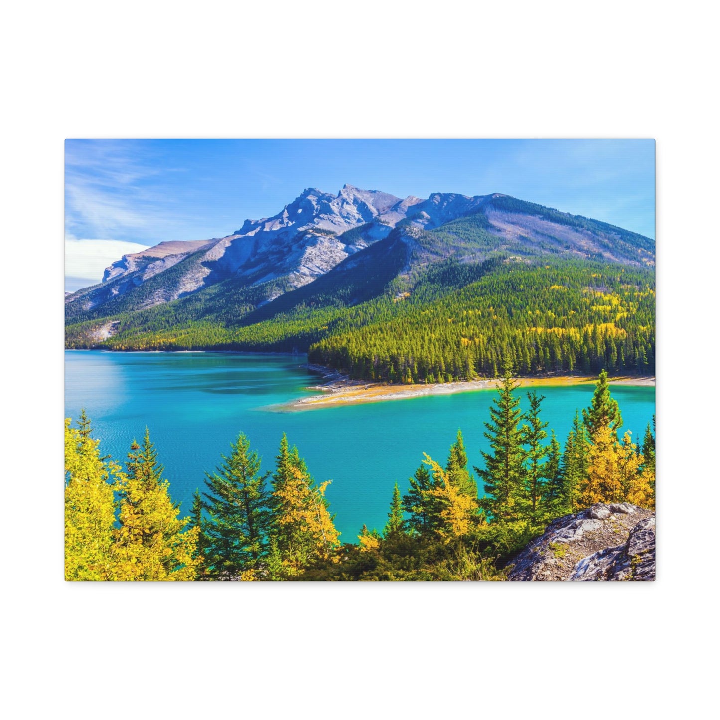 Lake Minnewanka Alberta Canadian Rocky Series - Canvas