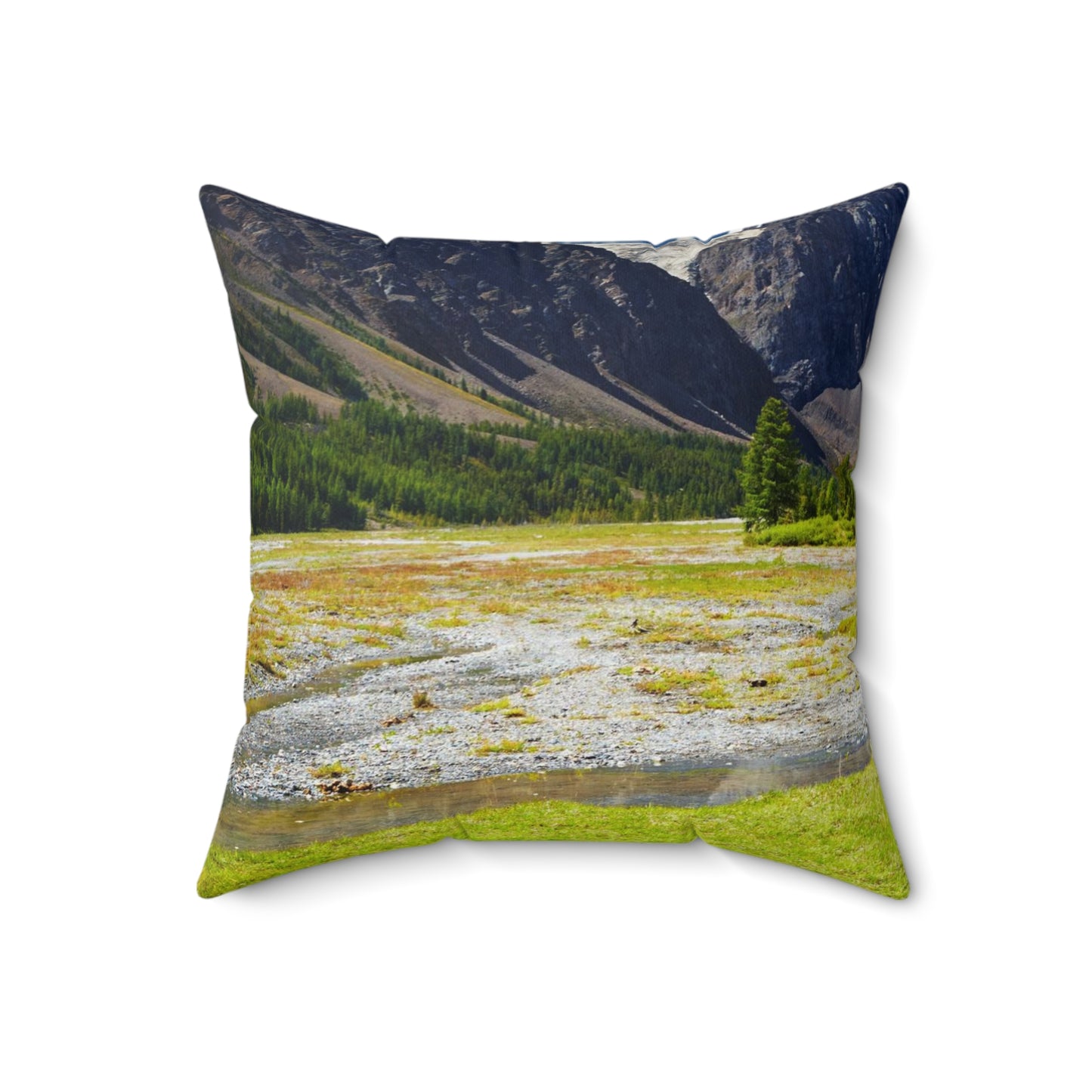 Horses in the Mountains  Square Pillow