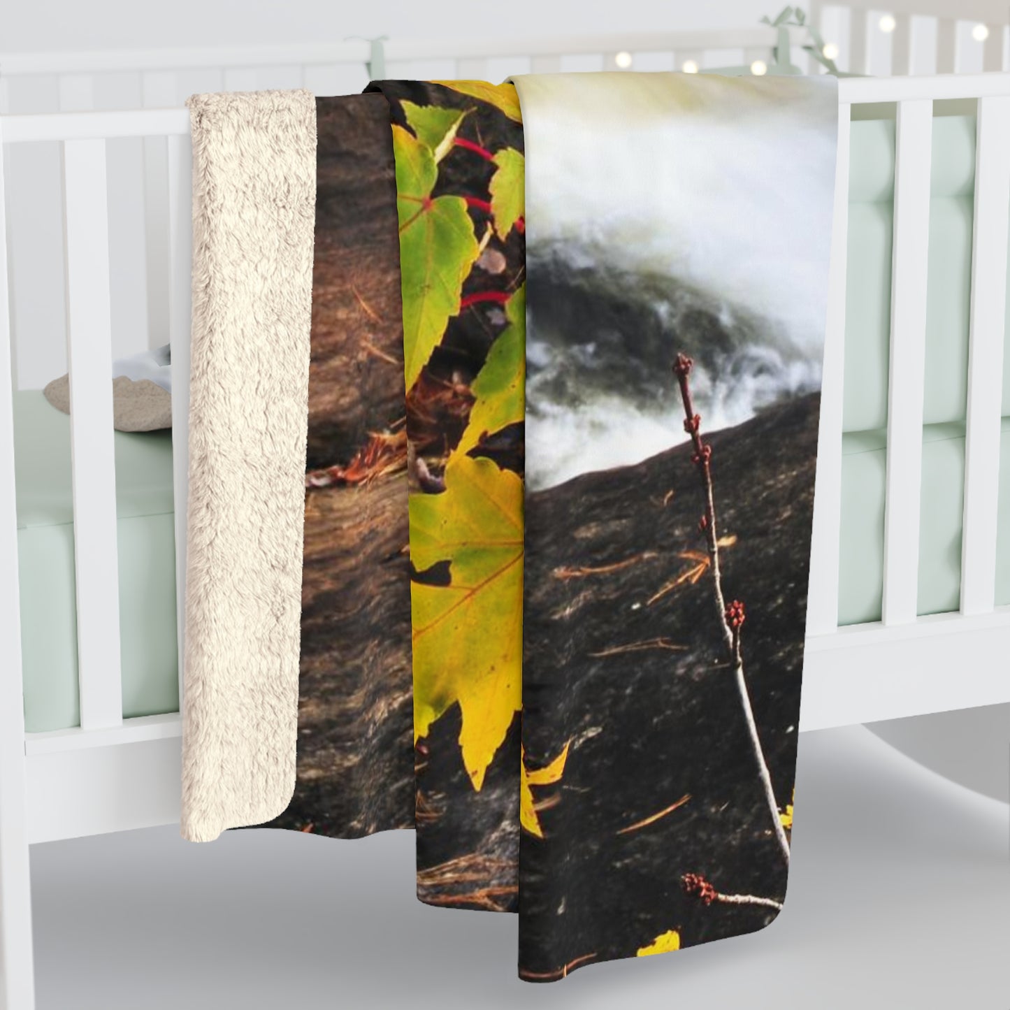 Fall Season Sherpa Fleece Blanket