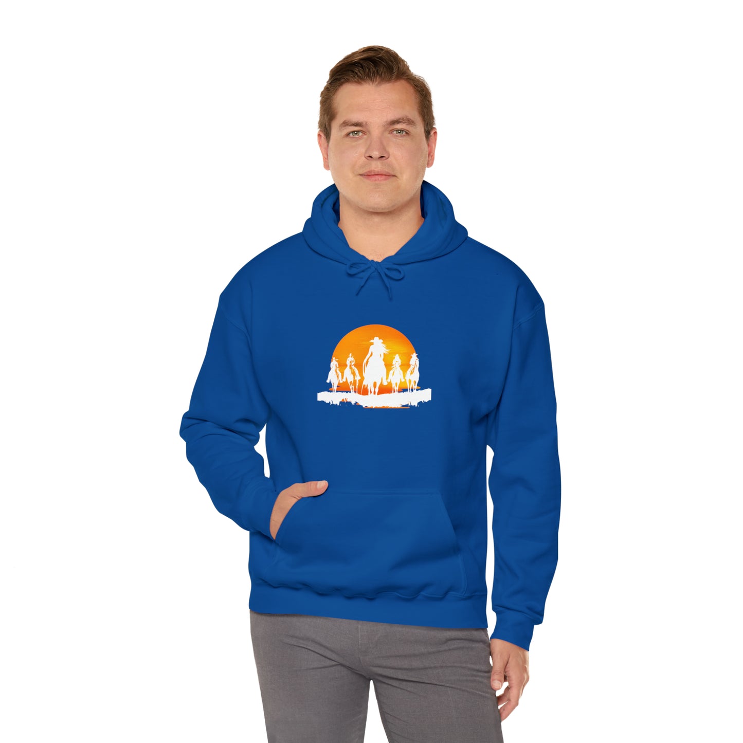 Cowgirls in the sunset  - Unisex Heavy Blend™ Hooded Sweatshirt