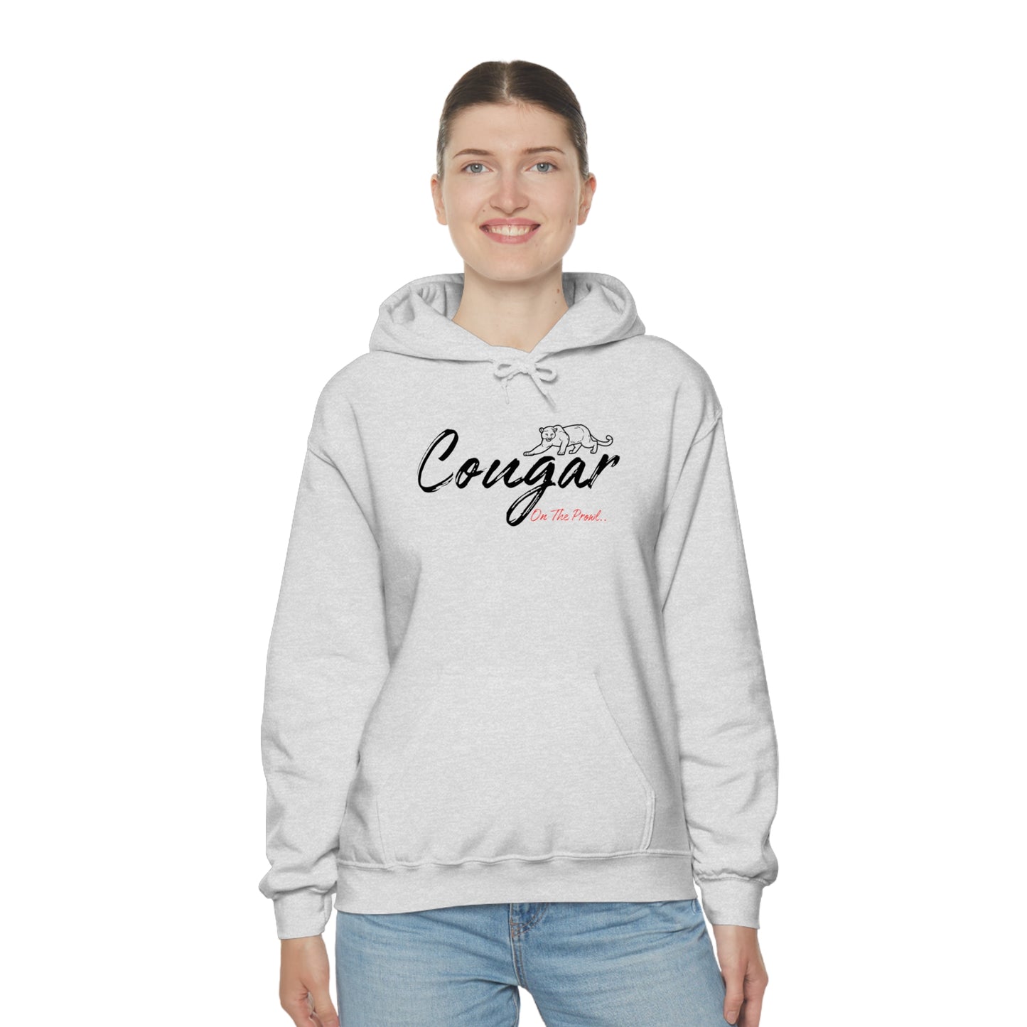 Unisex Heavy Blend™ Hooded Sweatshirt - Cougar on the Prowl