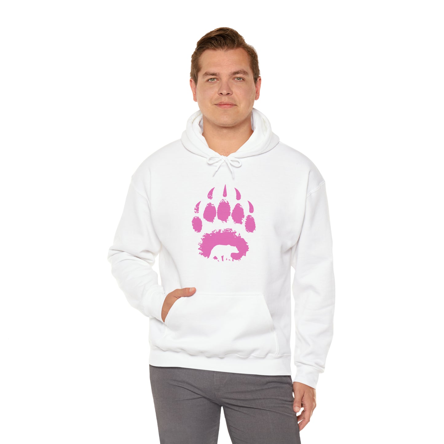Bear paw pink - Unisex Heavy Blend™ Hooded Sweatshirt