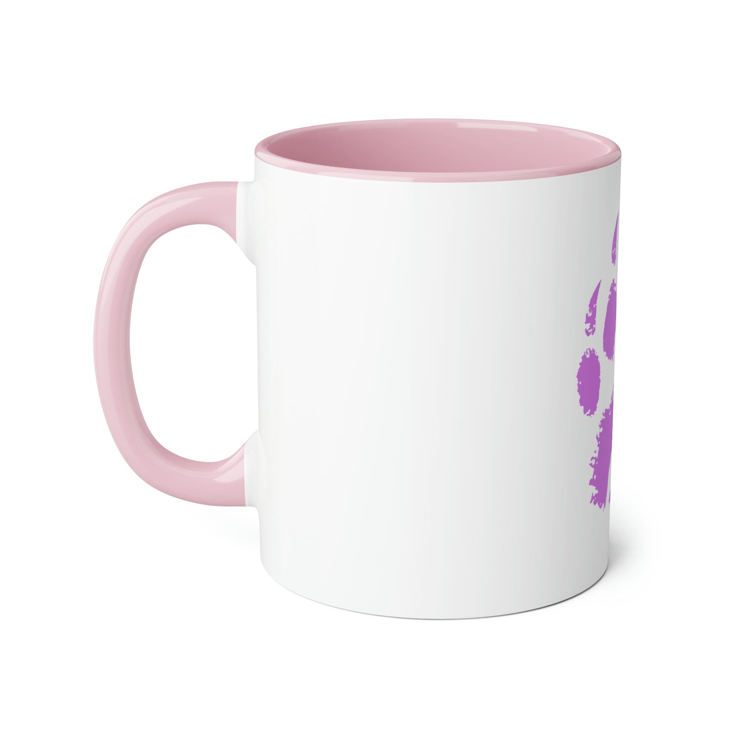 Purple Bear Paw - Accent Mugs, 11oz