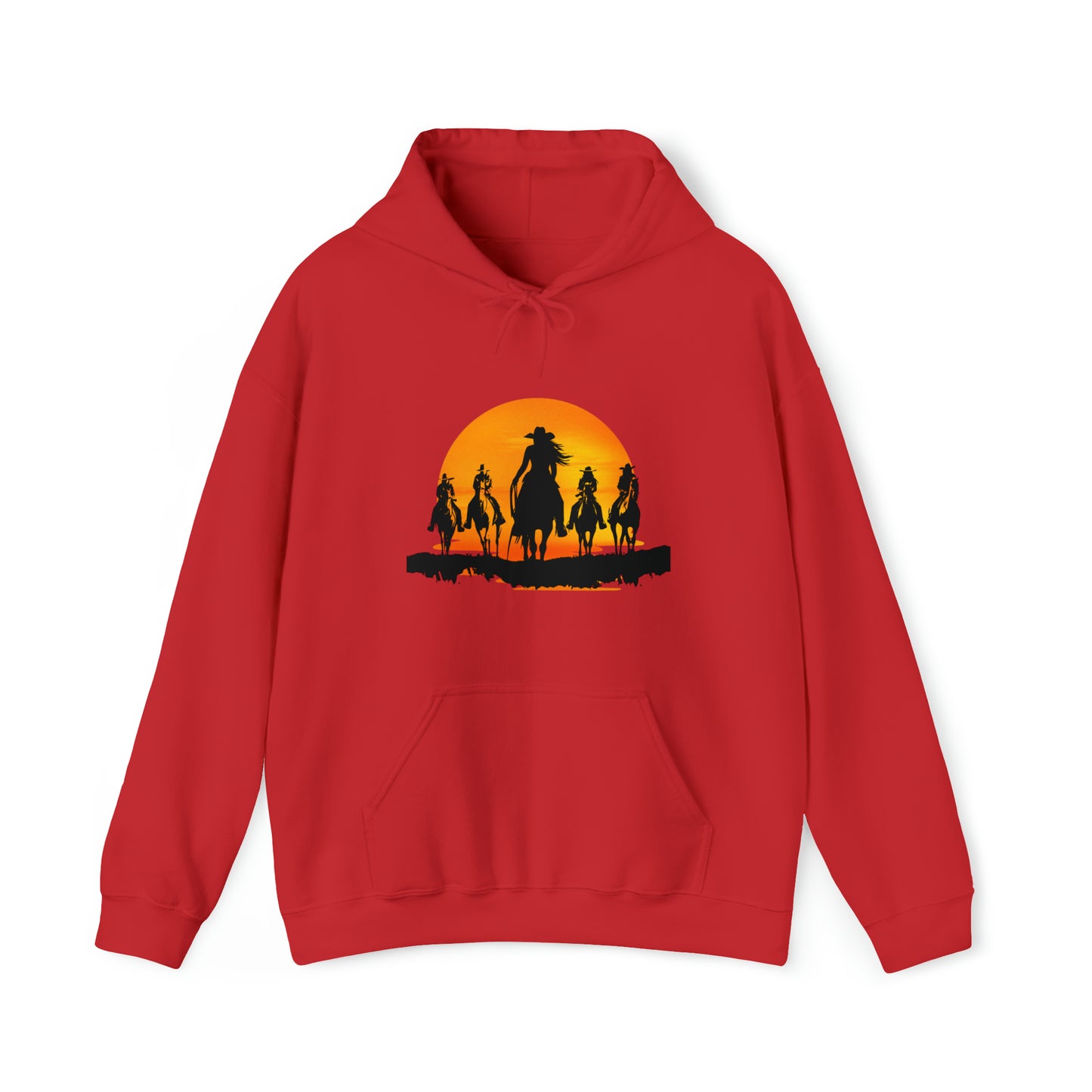 cowgirls in the sunset - Unisex Heavy Blend™ Hooded Sweatshirt