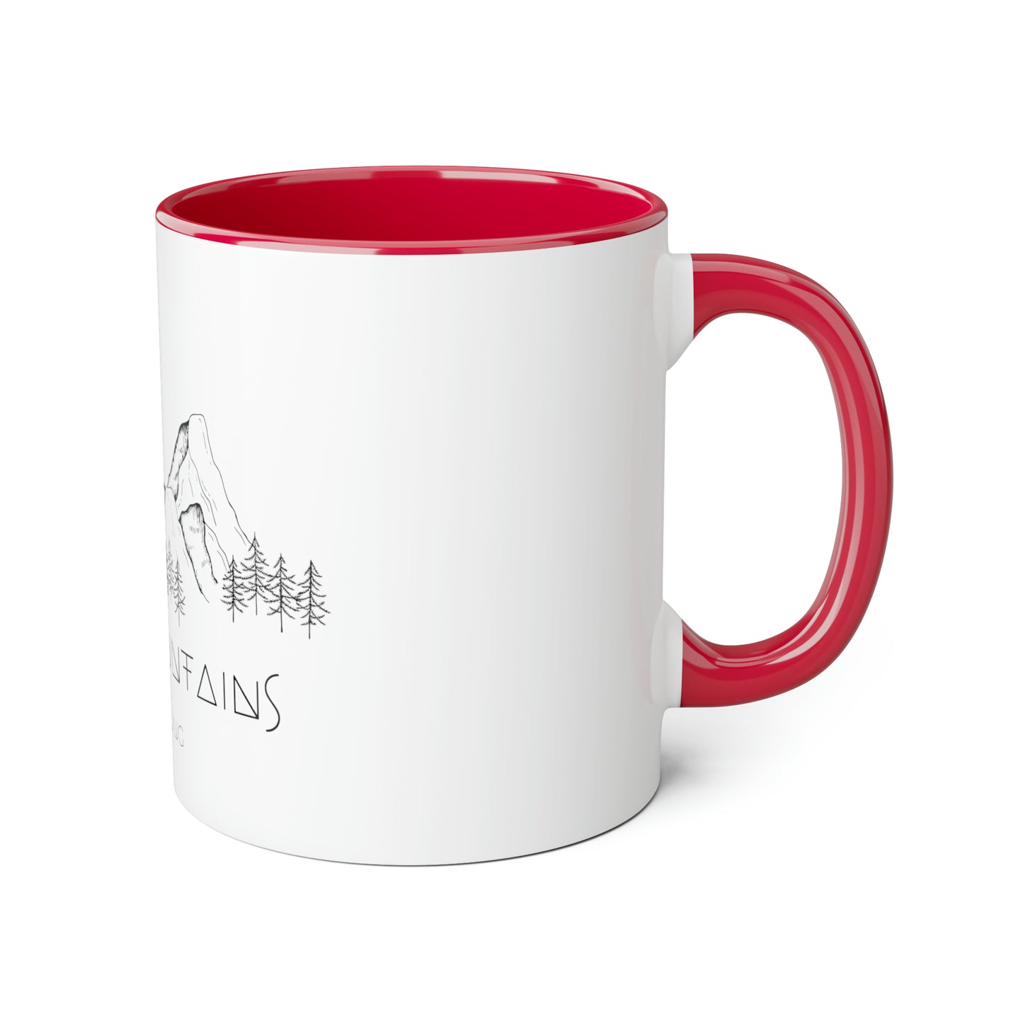 The Mountains Are Calling - Accent Mugs, 11oz