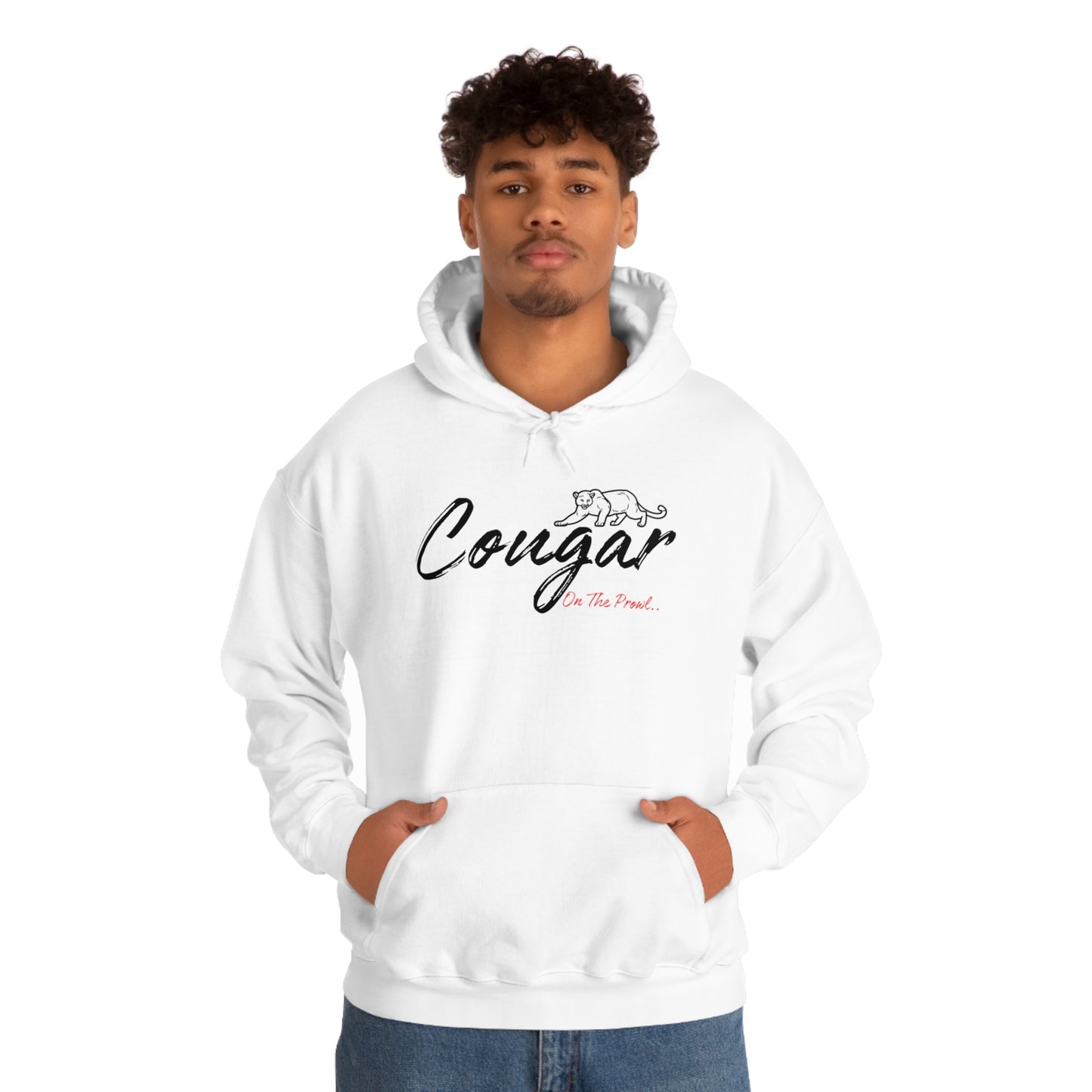 Unisex Heavy Blend™ Hooded Sweatshirt - Cougar on the Prowl