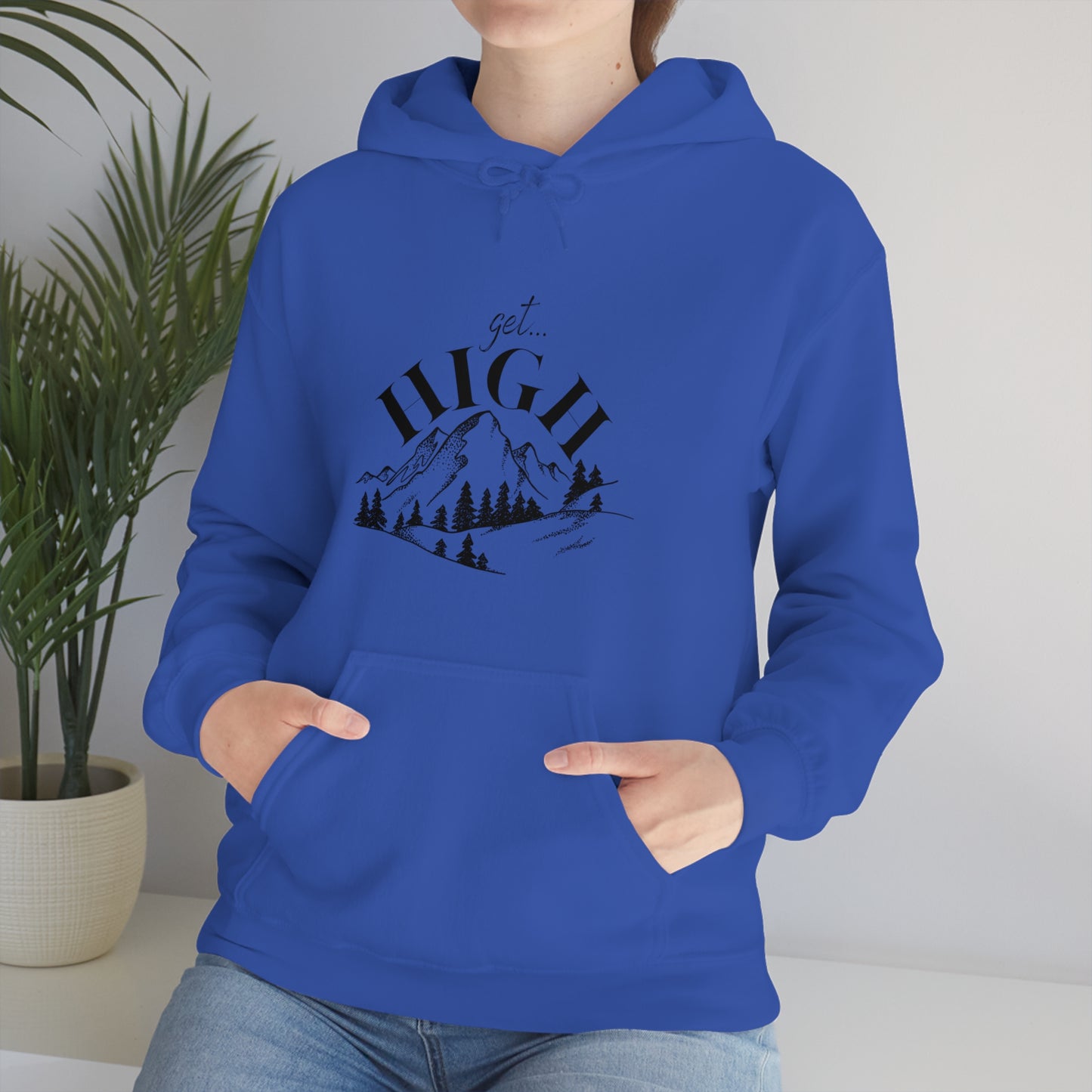 Unisex Heavy Blend™ Hooded Sweatshirt - Get High with Mountains