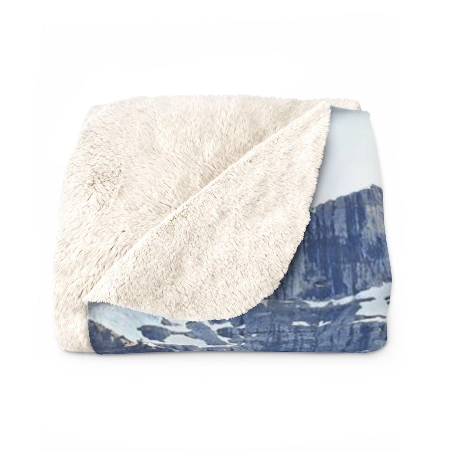 Moraine Lake Alberta Sherpa Fleece Blanket