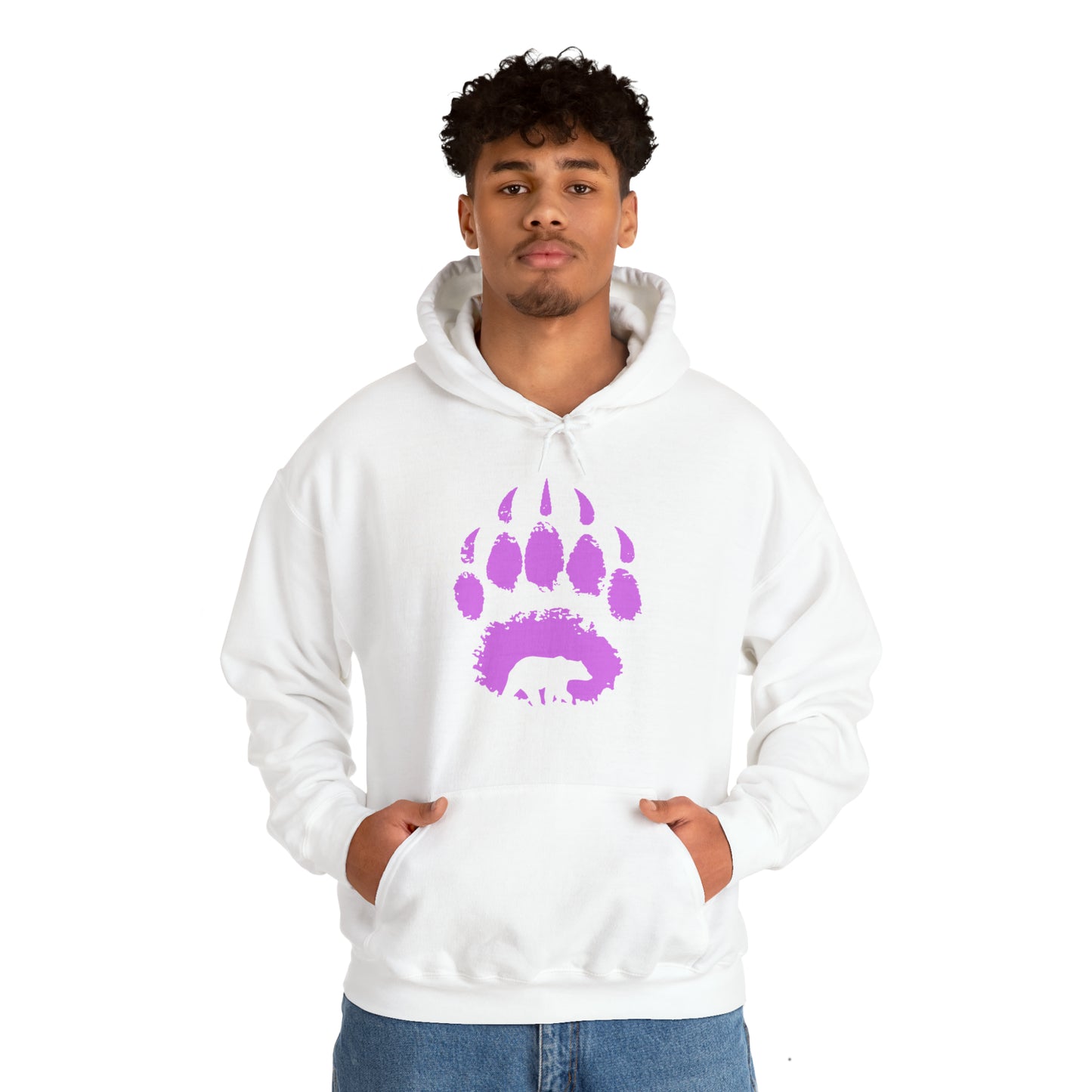 Bear paw purple - Unisex Heavy Blend™ Hooded Sweatshirt