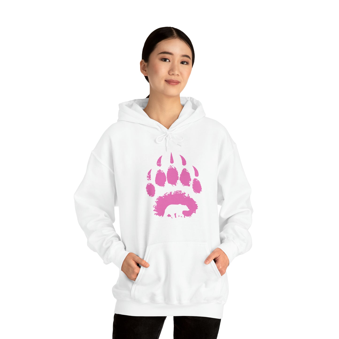 Bear paw pink - Unisex Heavy Blend™ Hooded Sweatshirt