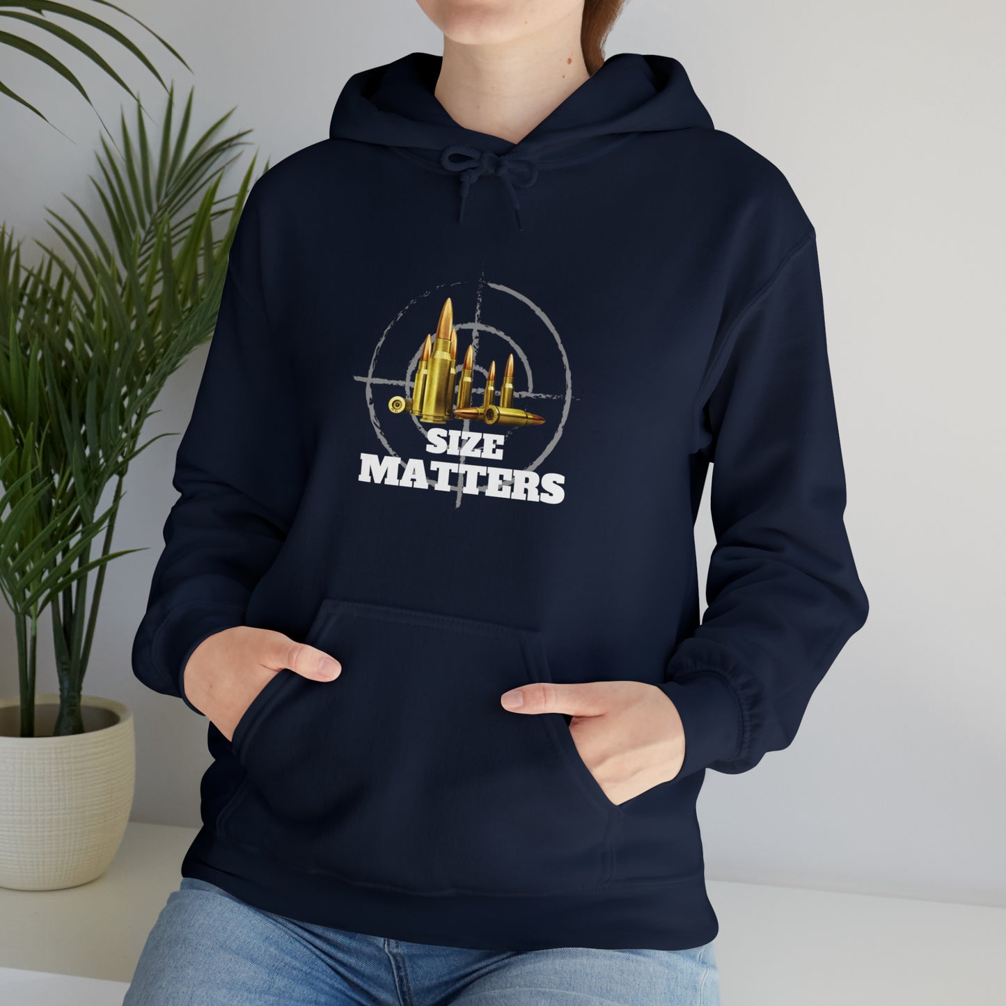 Size Matters - Unisex Heavy Blend™ Hooded Sweatshirt