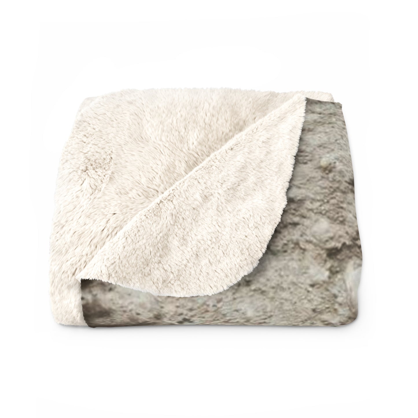 Ammonite fossil Sherpa Fleece Blanket