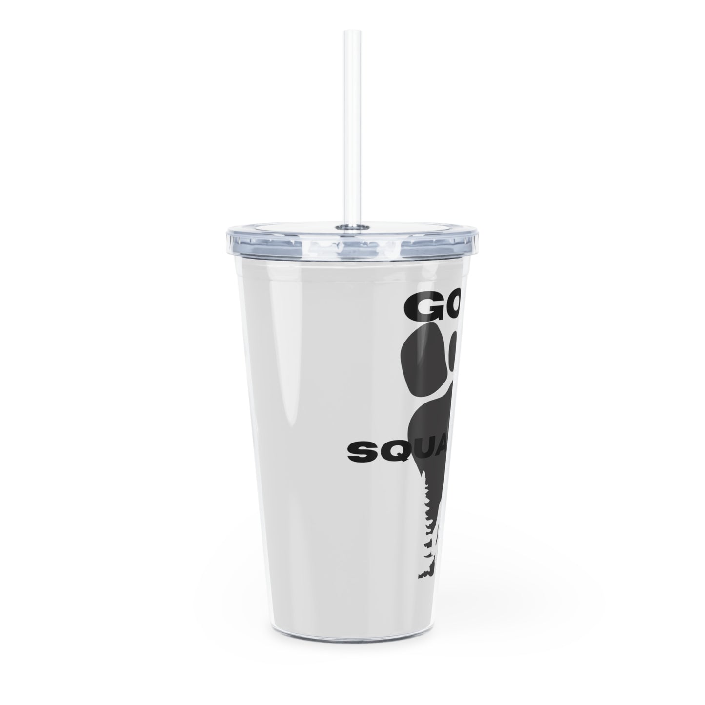 Gone Sasquatchin  Plastic Tumbler with Straw