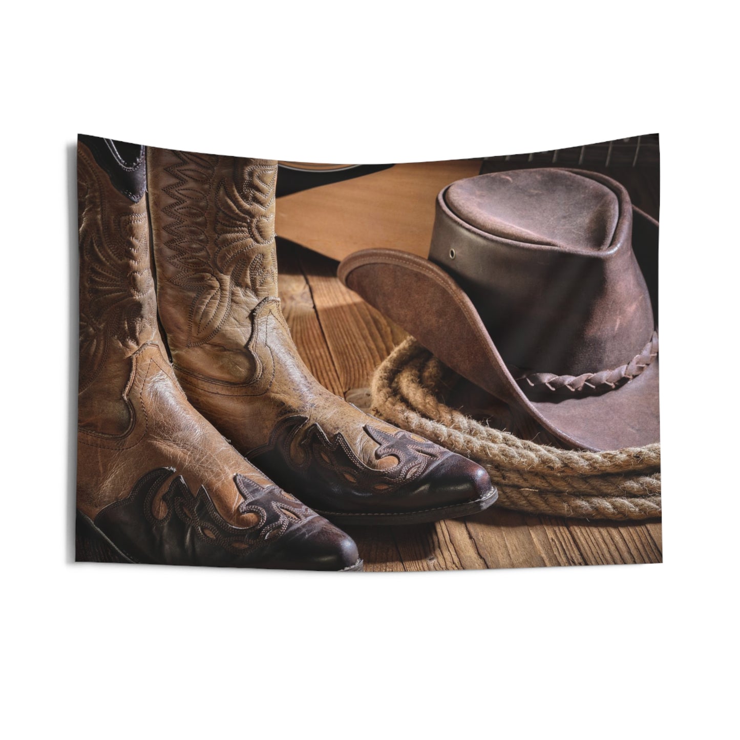 Cowboy Boot Indoor Wall Tapestries