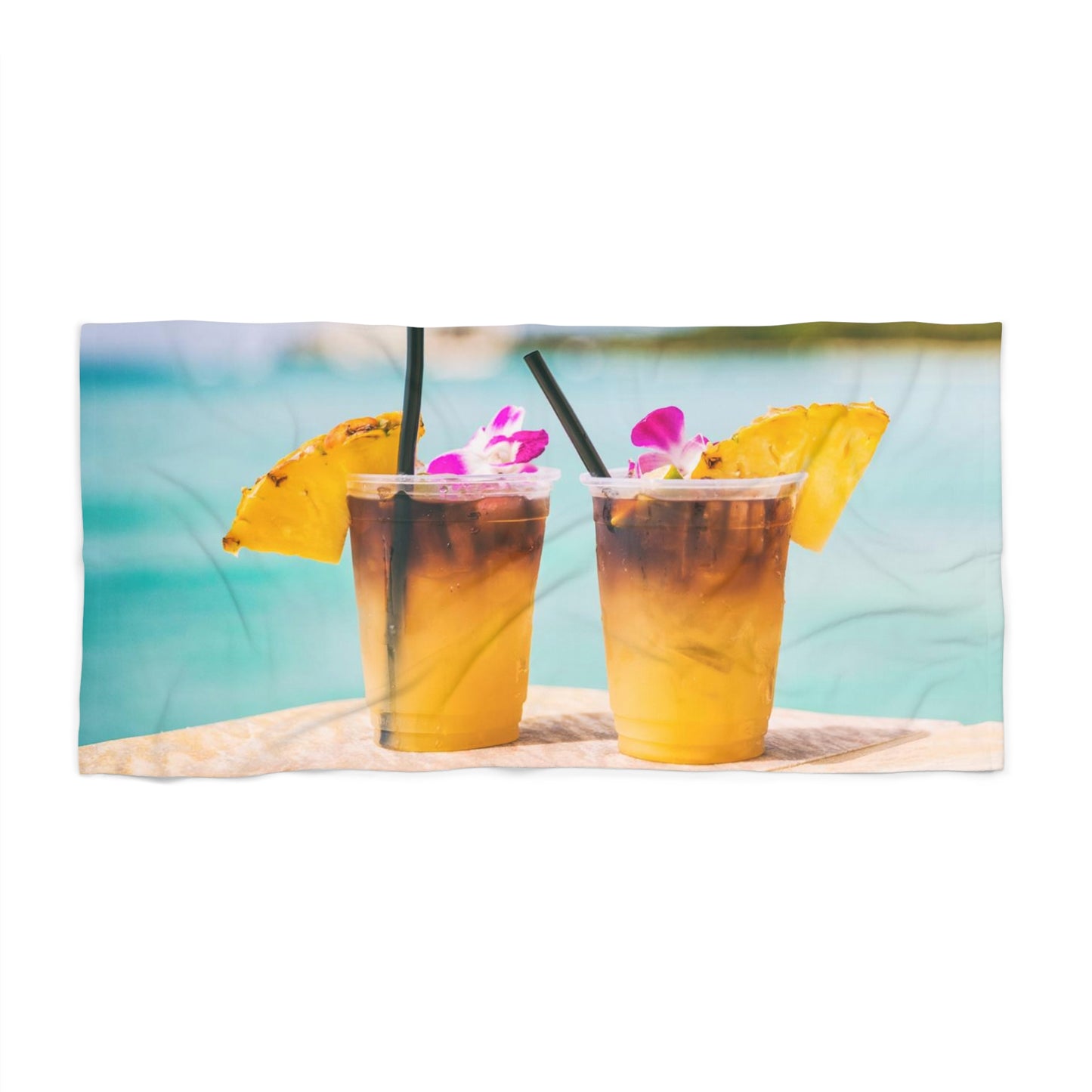 Drinks on The Beach Towel