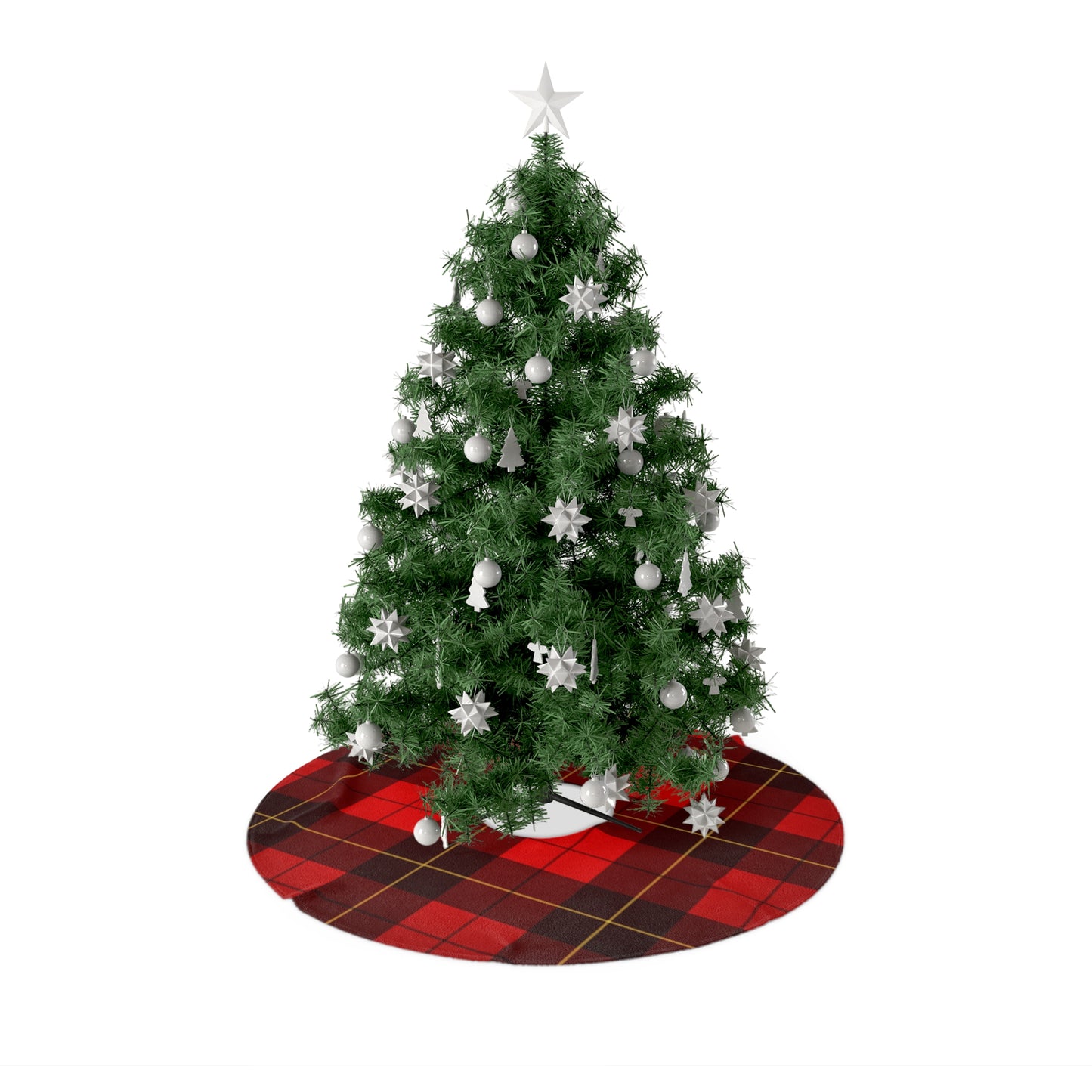 Red Plaid Christmas Tree Skirts