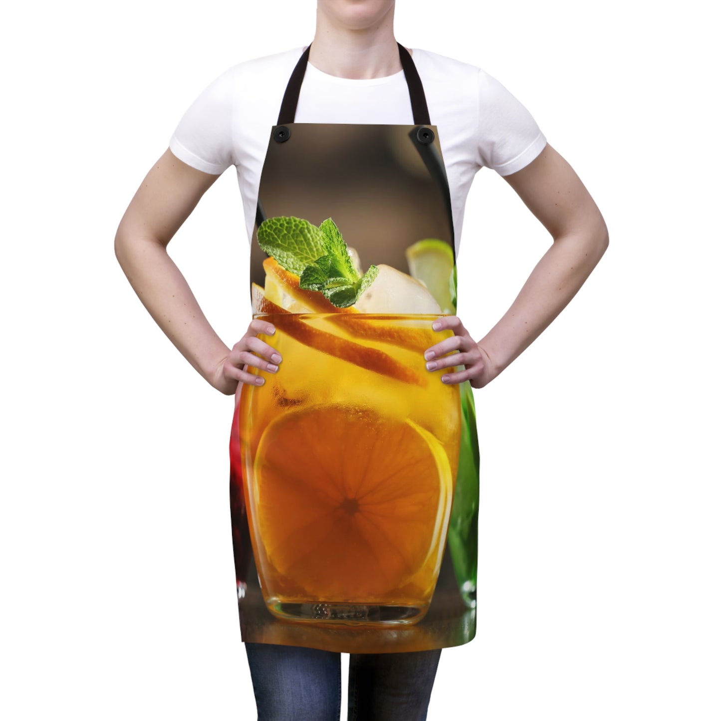 Cocktail Orange Apron (AOP)