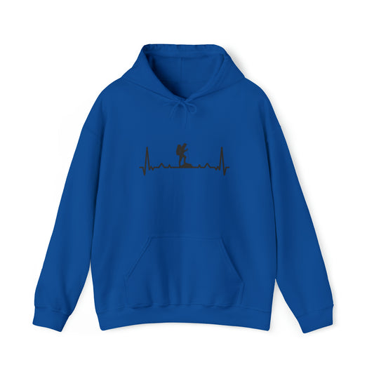 Hiking Heartbeat - Unisex Heavy Blend Hooded Sweatshirt - Hiking Heartbeat