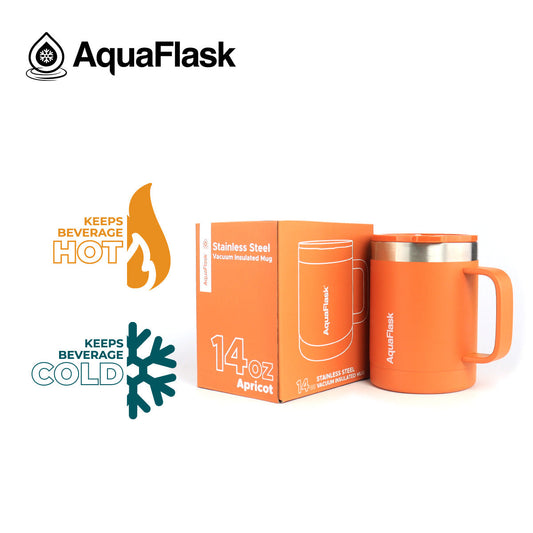 Aquaflask Thermal Insulated Lidded Mug With Handle 415ml (14 oz) aquaflaskcanada