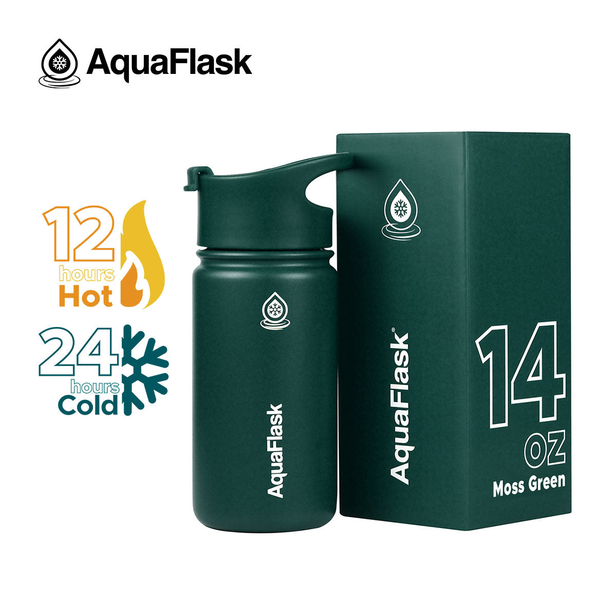 AquaFlask Original Vacuum Insulated Water Bottles 415ml (14oz) aquaflaskcanada