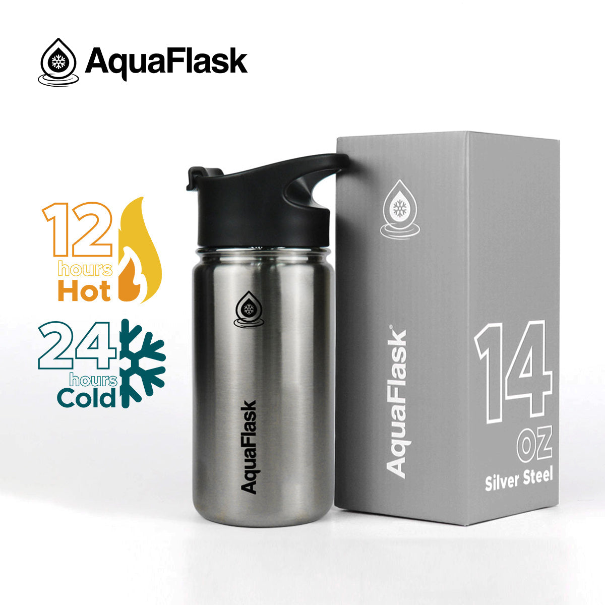 AquaFlask Original Vacuum Insulated Water Bottles 415ml (14oz) aquaflaskcanada