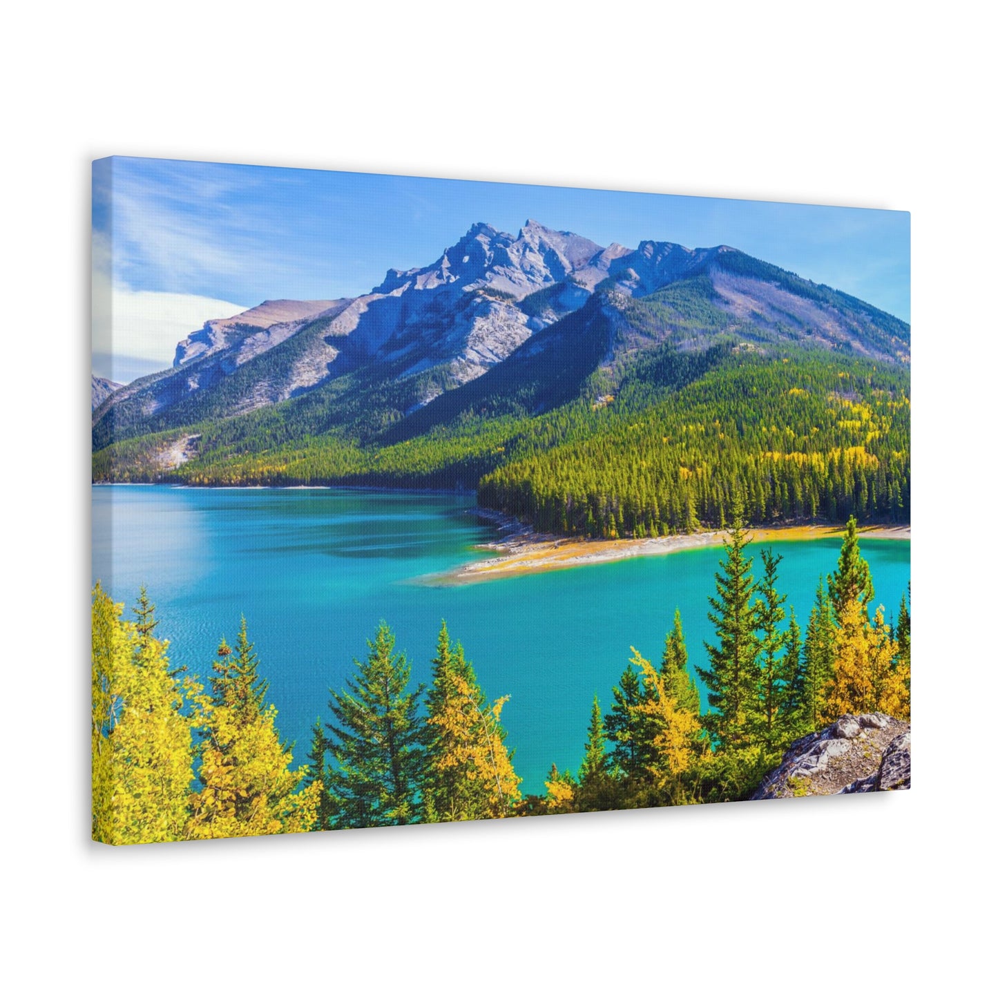 Lake Minnewanka Alberta Canadian Rocky Series - Canvas