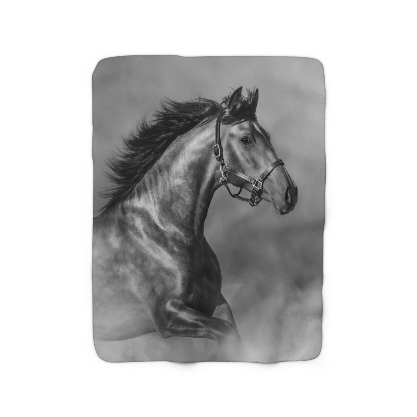 Andolusian Horse Sherpa Fleece Blanket