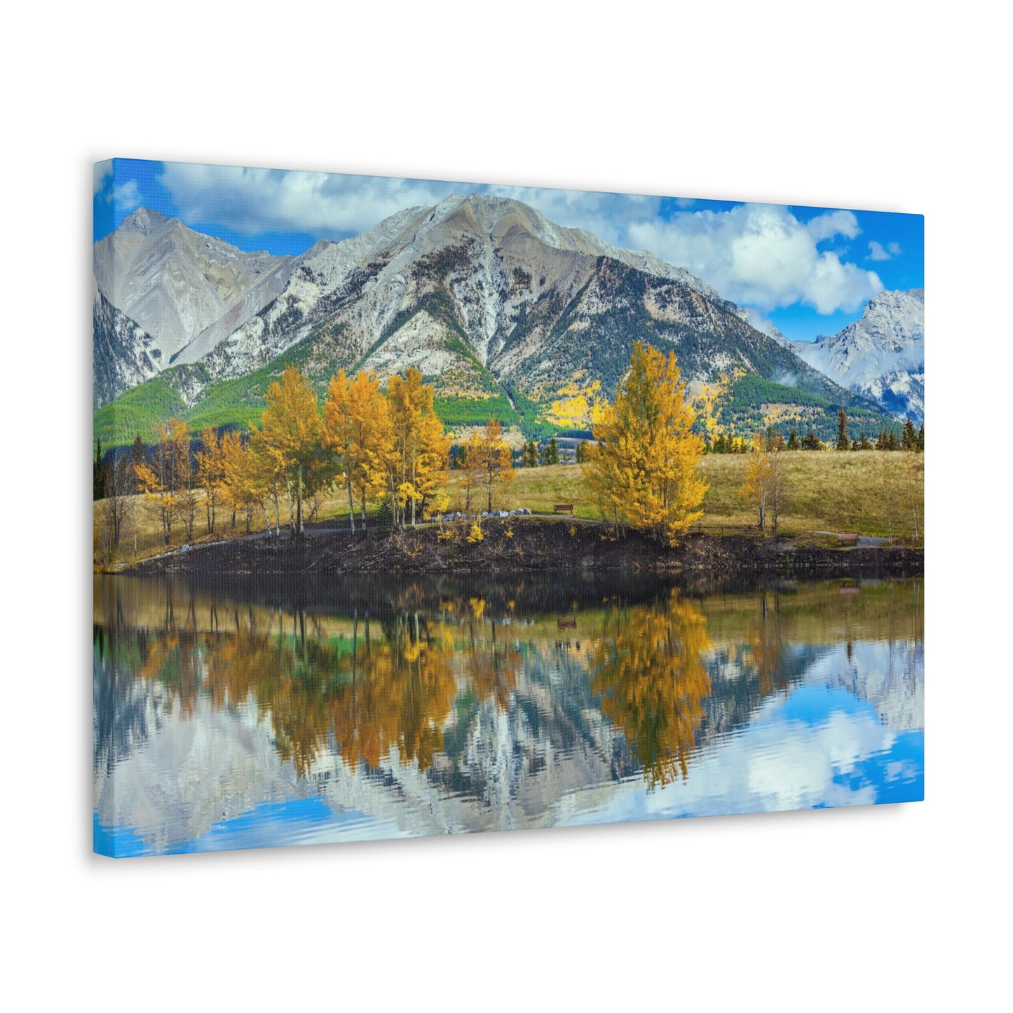 Three Sisters Canmore, Alberta in the Fall Canvas Gallery Wraps