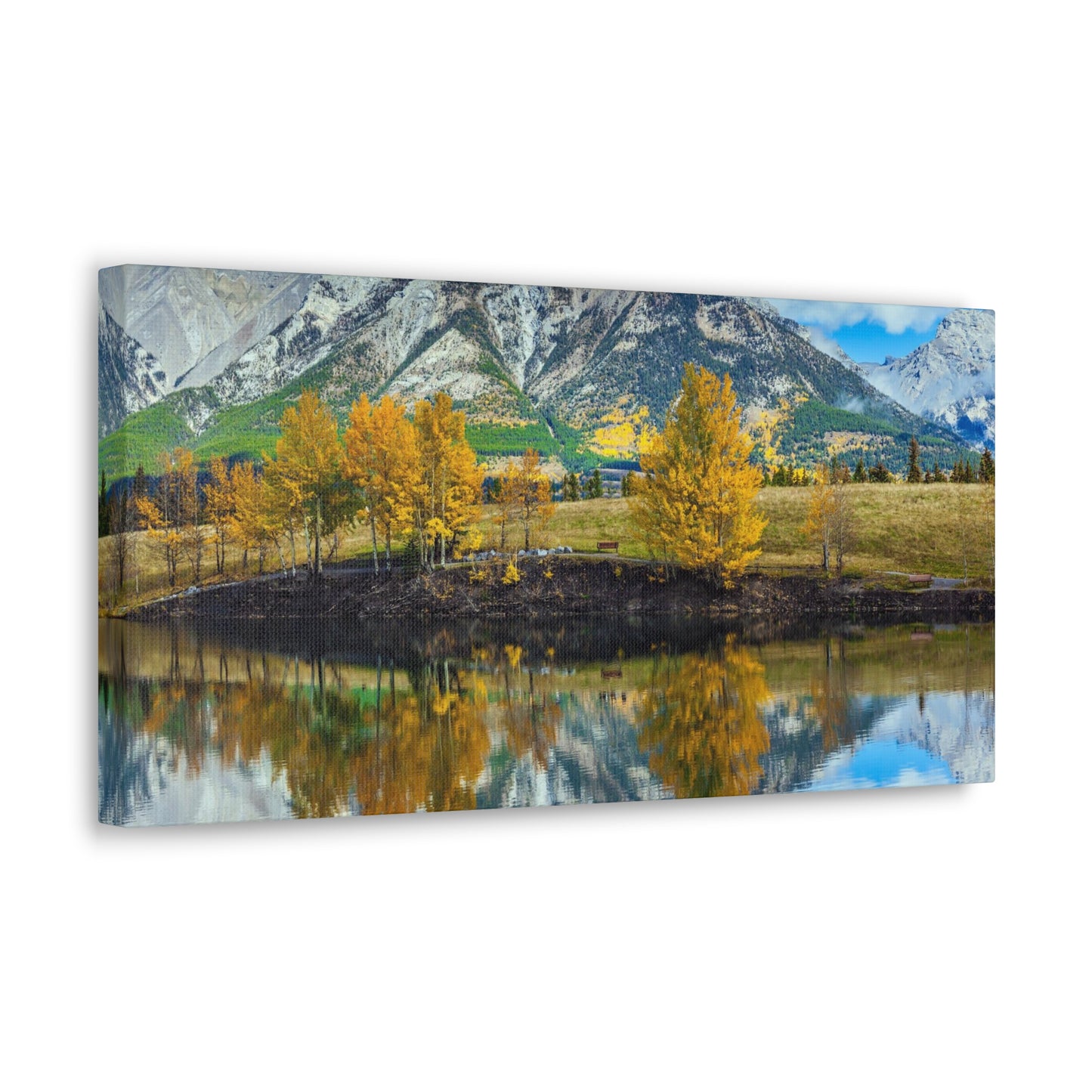 Three Sisters Canmore, Alberta in the Fall Canvas Gallery Wraps