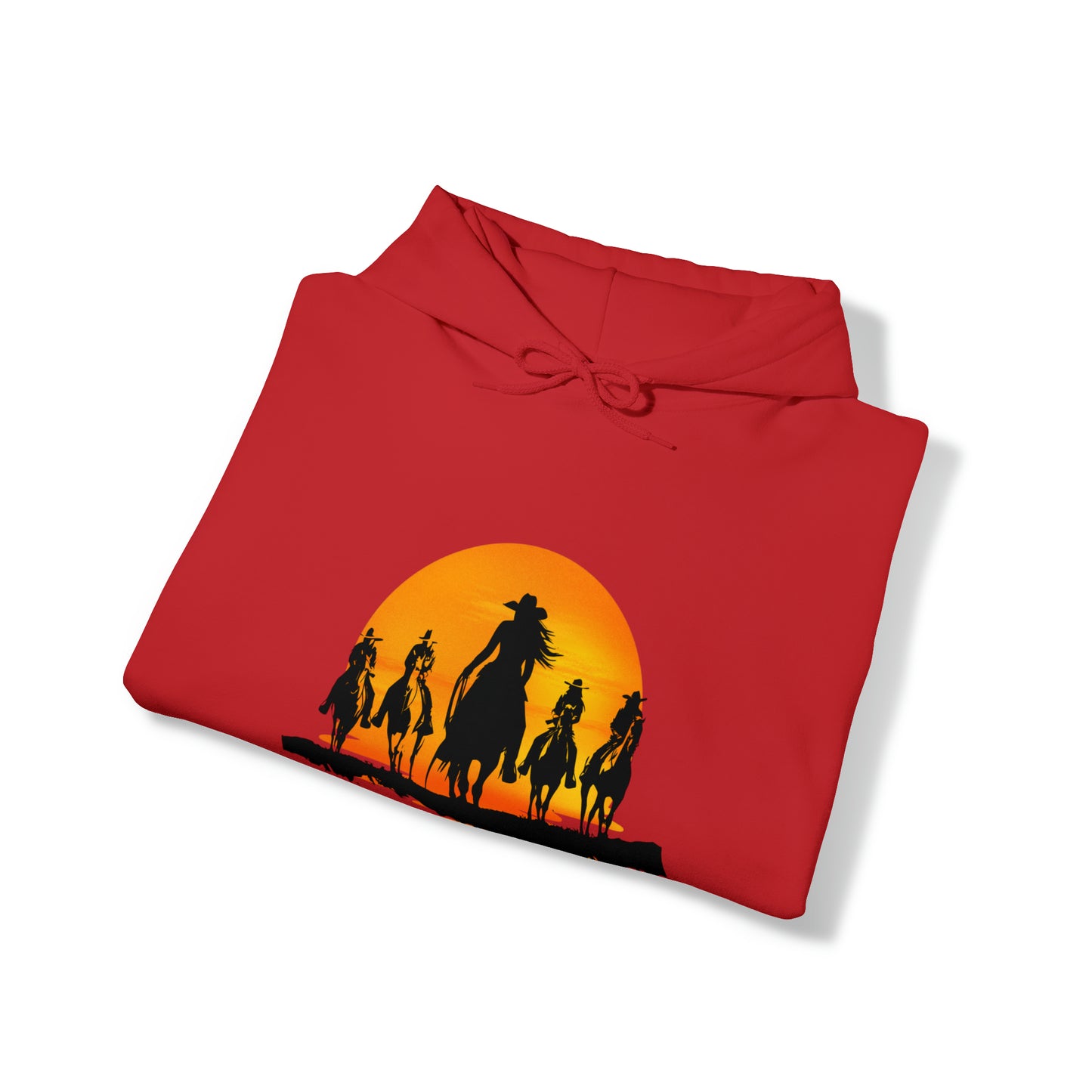 cowgirls in the sunset - Unisex Heavy Blend™ Hooded Sweatshirt